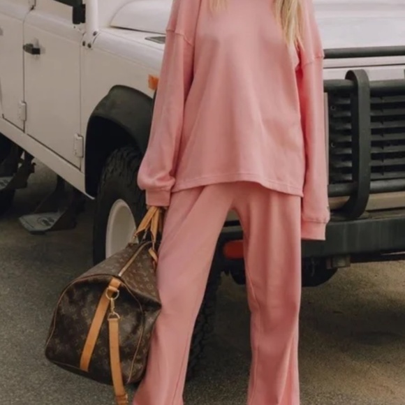 Daily Drills Thermal Resort Pant Dusty Rose Wide Leg Women’s Size XS/S - Picture 12 of 12